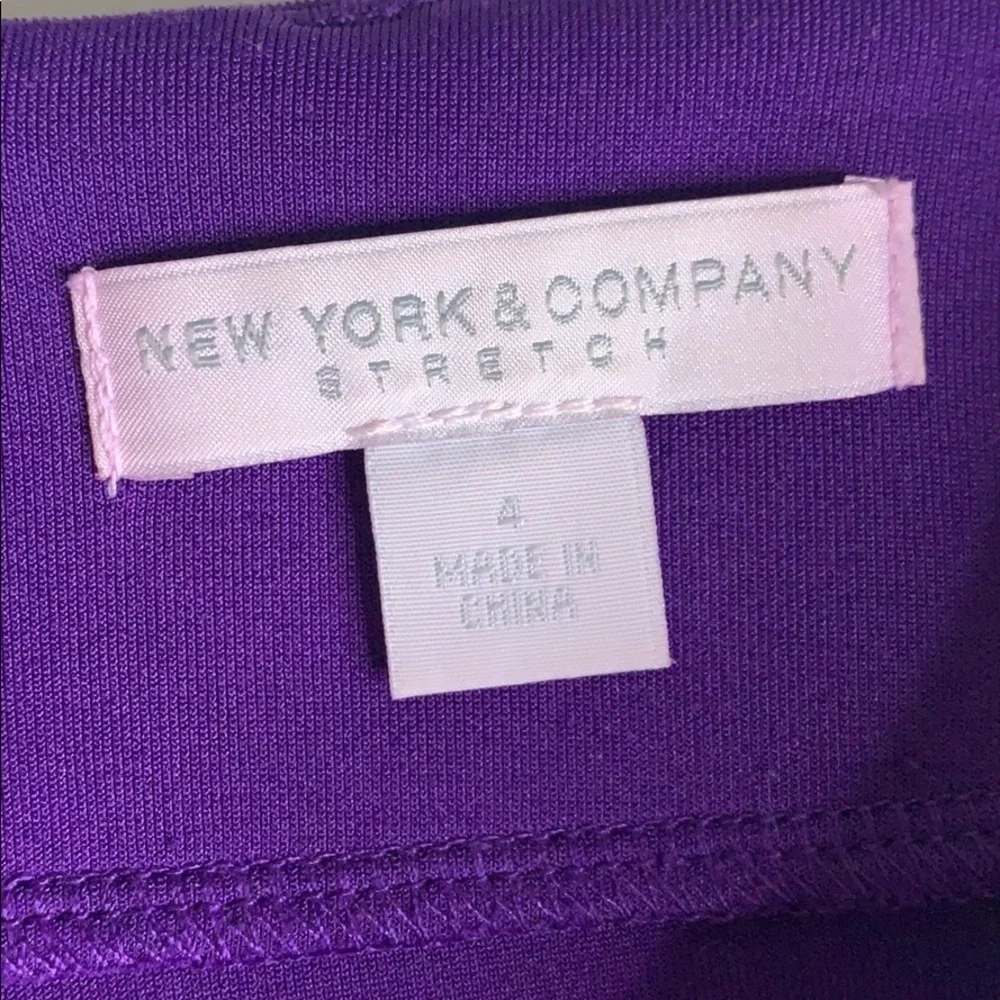 New York & Company purple stretch pencil skirt 4 women’s career professional